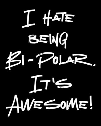 Tričko I hate being bi-polar